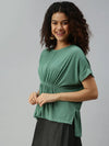 Women Green Solid Kaftan Top-AE-10178-Green