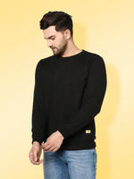 Rigo Neck Stitch Detail Basic Fleece Sweatshirt-SW10201091-3XL