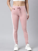 Women Solid Slim Fit Peach Track Pant-AF-1612-Peach