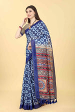 Blooming Delight Saree-SZ-INDIGO-1410