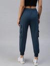 Women's Teal Solid Joggers Track Pant-AF-1618-Teal