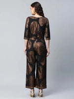 Women Paisley Standard Black Jumpsuits & Sets