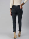 Women's Grey Solid Denim Slim Jeans-GZ-5144-Grey