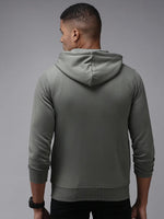 Men Green Solid Sweatshirt-OTSS-29-Olive