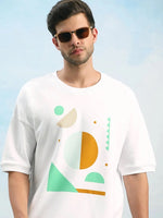 Dillinger White Graphic Oversized Drop shoulder T-shirt