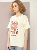 Dillinger White Graphic Oversized T-Shirt-WMNCR453WWHT-XS