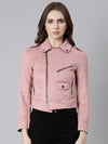 Women Pink Solid Tailored Jacket-CHN-953-Pink