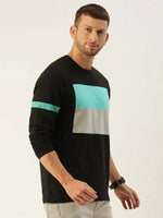 Dillinger Men's Full sleeve Color-block T-shirt