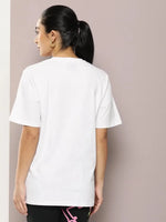 Dillinger White Graphic Oversized T-Shirt-WMNCR396WHT-XS