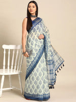 Serene Pastel Wonder Saree-SZ-INDIGO-1518