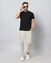 Cargos with Neon Zip and 6 pockets-Grey-HZC9112-30