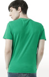 Huetrap Green Mens Short Sleeve Graphic Printed Tshirt-HT17MKGRAGRE00532