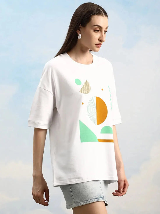 Dillinger White Graphic Oversized Drop shoulder T-shirt