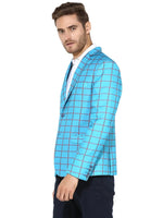 Hangup Men Standard Checkered Men Formalwear-D12CheckBlazer