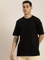 Dillinger Black Graphic Oversized T-Shirt-DLMOV023BLK-S