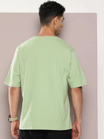 Dillinger Green Graphic Oversized T-shirt-DLMOV230PGRN-S