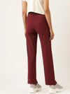 Straight Track Pant in Wine