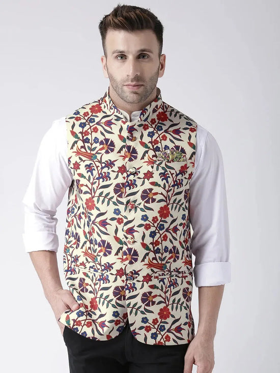 Hangup Men Standard Printed Men's Indian Wear-65APrintedNehru