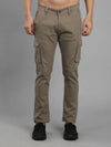 Solid Cargo Pants with 6 pockets-Beige-HC3013-30