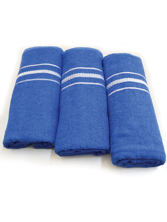 Athom Living Arrow Designed Soft Textured Bath Towel 67x137cm Pack of 4-AR-AABB