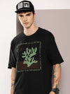 Dillinger Black Graphic Oversized T-shirt-DLMOV243BLK-S