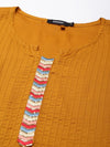 Women Mustard Striped Straight Kurta-NJ-3569282-Mustard