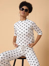 Women White Printed Tracksuit-AF-1975-White