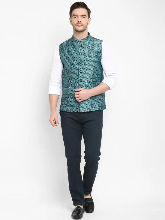 Hangup Men Standard Printed Men's Indian Wear-170A_PrintedDup_Nehru