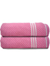 Athom Living Diagonal Stripe Terry Towel Pack of 2-DST-CC