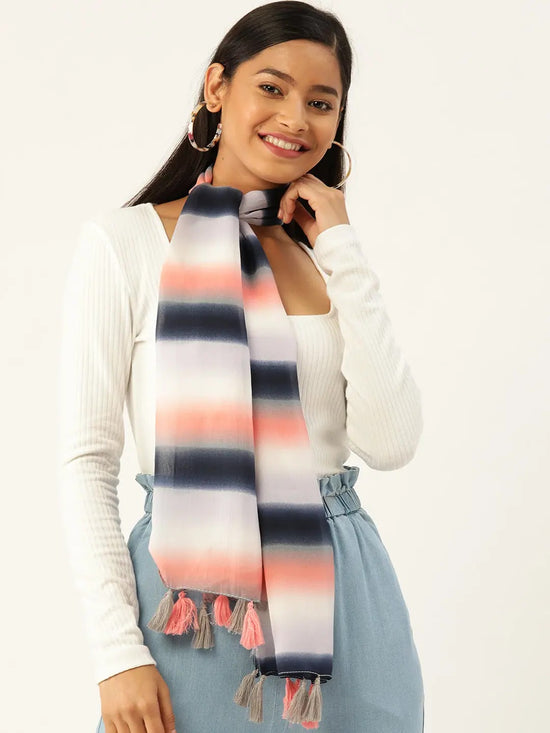 Multi Stripe Scarf-SC100194