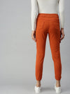 Women's Orange Solid Denim Jeans-LTJO22019-Orange