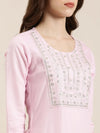 Women Pink Solid Straight Kurta-NJ-3740222-Pink