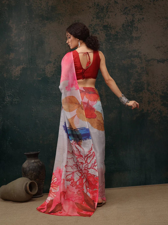 Refined Classic Drape Saree-SZ-JUHI-MULTI-2260