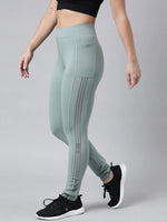 Women Solid Slim Fit Sea Green Track Pant-AF-1894-Seagreen