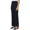 Smarty Pants Women's Ployester Lycra Bell Bottom Navy Blue Formal Trouser-SMPT-904D-S