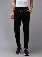 Men Black Solid Track Pant-TP-1110-Black