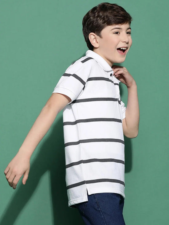 Lil Tomatoes Boys Cotton Polo T-shirt-GBT-S24-1147_CHARCOAL_30