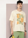 Dillinger White Graphic Oversized T-shirt-DLMOV285WWHT-S