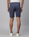 Genips Men's Dark Blue Cotton Lycra Slim Fit Shorts