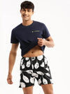 Men Black Printed Boxer-AM-131-9-Black