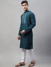 Mirror Work Kurta Pyjama-JOKP-P-693Teal