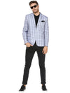 Hangup Men Standard Checkered Men Formalwear-D4CheckBlazer