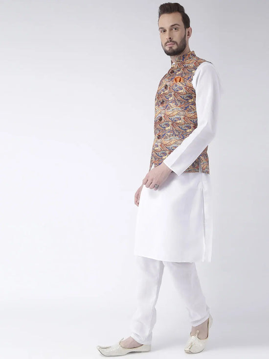 Hangup Men Standard Printed Men's Indian Wear-36APrintedNehru