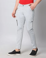 Zipper Cargos - stretchable with 6 pockets-Blue-HC5019-30