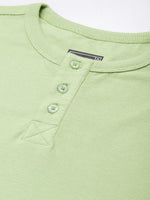 Dillinger Green Solid Regular Heney T-shirt