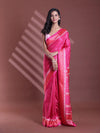 Pink Bandhani Print Silk Soft Saree-MA60BSL01400029