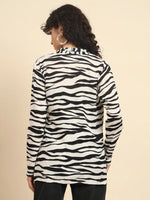 Zebra Print Open Shrug