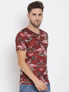 Hangup Men Standard Printed T-Shirts-30T_Henley_Print_TShirt