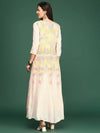 Women's Yellow Printed Anarkali Kurta-GW-3122-Yellow