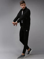 Men Black Solid Track Pant-TP-1113-Black